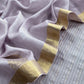 Lavender Handloom Silk Suit With Resham Embroidery