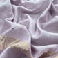 Lavender Handloom Silk Suit With Resham Embroidery