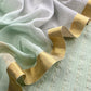 Pastel Green Handloom Silk Suit With Double Shade Dupatta
