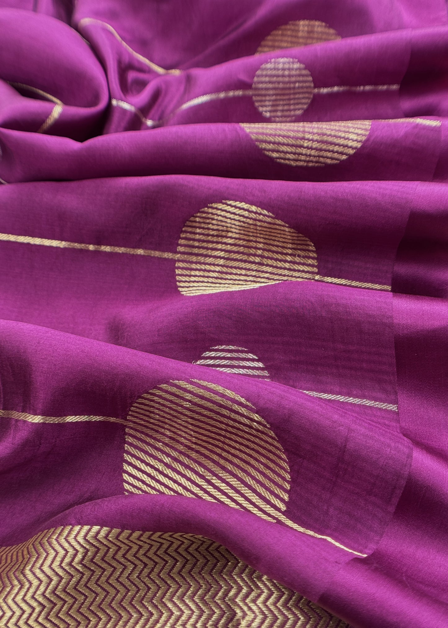 Timeless Purple Handloom Silk Suit With Weaving