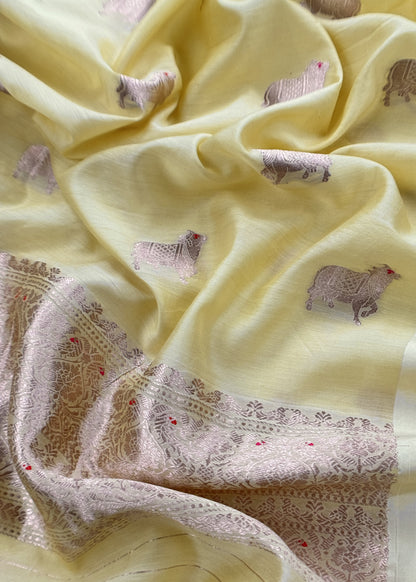 Summer wear suit tussar silk fabric

