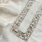 White Mukaish Handwork Pure Kora Silk Suit With Tissue Zari Panel Dupatta