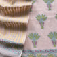 Beige Handloom Banarasi Suit With Paithani Weaving
