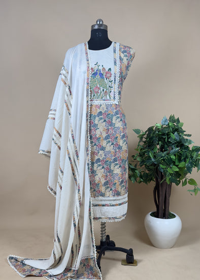 Pure Cotton Digital Print Suit With Dupatta.