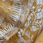 Luxe The Yellow Pure Kora Silk Suit With Gold And Silver Pitta Handwork