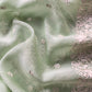 Mint Green Chidiya Embroidered Unstitched Suit In Pure Organza