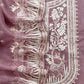 Luxe The Purple Pure Kora Silk Suit With Gold And Silver Pitta Handwork
