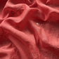 Desire Red Chikankari Embroidered Mul Cotton Unstitched Suit Fabric