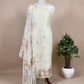 Ivory Hand Embroidered organza Silk Suit With Gotta Patti Dupatta