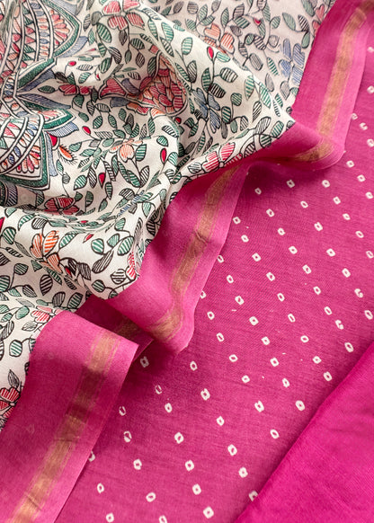 Maheshwari silk suit gifting for women

