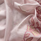 Pastel Pink Mul Cotton Suit With Lotus Appliqué Work
