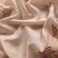 Light Pink Mul Cotton Suit With Lotus Appliqué Work