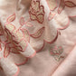 Light Pink Mul Cotton Suit With Lotus Appliqué Work
