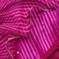 Rani Pink Leheriya Upada Silk Suit With Organza Dupatta And Gotta Patti Handwork