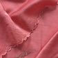 ⁠Blush Pink Pure Mul Chanderi Suit With Tissue Applique Work