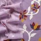 Dark Lavender Chidiya Jamdani Suit in Linen Chanderi Fabric