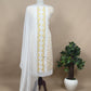 White And Yellow Pure Cotton Suit
