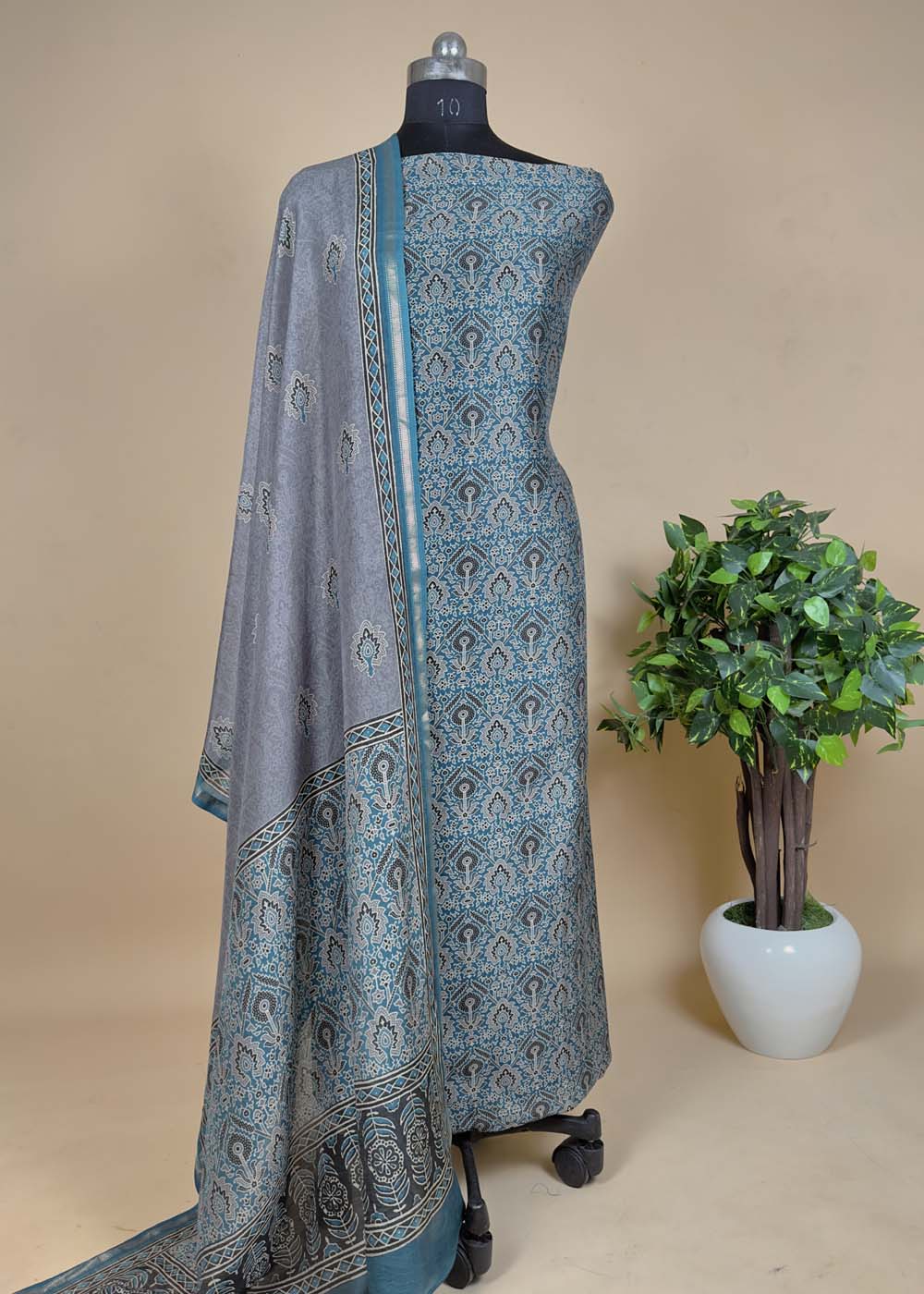 Maheshwari unstitched suit salwar 