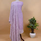 Lavender Linen Suit With Chikankari Embroidered Dupatta