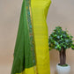 Handwoven Mangalgiri Suit With Pochampally Border