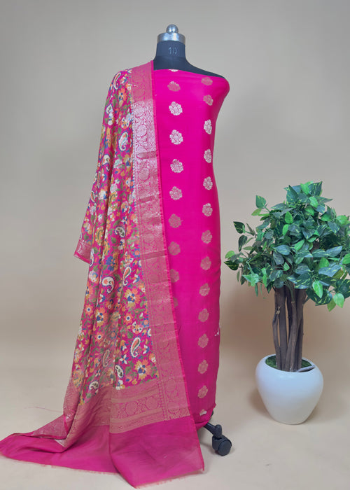 Black Banarasi Suit With Kalamkari Dupatta